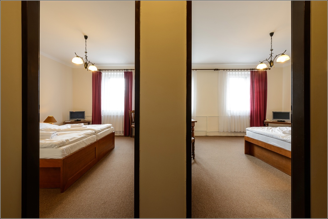 Quadruple Room in Hotel Valdštejn Liberec, Czech Republic